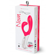 Розовый вибромассажёр с клиторальным отростком We Vibe Nova Pink - 21,5 см. Розовый вибромассажёр с клиторальным отростком We Vibe Nova Pink - 21,5 см.