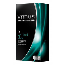 Контурные презервативы VITALIS PREMIUM comfort plus - 12 шт. Контурные презервативы VITALIS PREMIUM comfort plus - 12 шт.