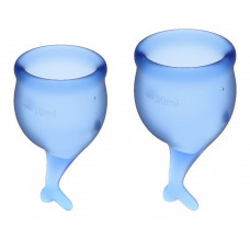 Набор синих менструальных чаш Feel secure Menstrual Cup Набор синих менструальных чаш Feel secure Menstrual Cup