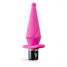 Розовый анальный вибратор LilPlug Vibrator - 13,5 см.