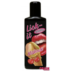 Съедобная смазка Lick It со вкусом вишни - 100 мл. Съедобная смазка Lick It со вкусом вишни - 100 мл.