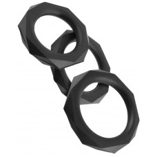 Набор из 3 граненых эрекционных колец C-Ringz Silicone Designer Stamina Set Набор из 3 граненых эрекционных колец C-Ringz Silicone Designer Stamina Set
