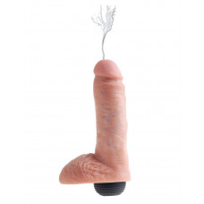 Реалистичный фаллоимитатор с эффектом семяизвержения Squirting Cock with Balls - 20,3 см. Реалистичный фаллоимитатор с эффектом семяизвержения Squirting Cock with Balls - 20,3 см.