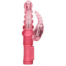 Розовый вибратор-кролик Rotating Bubbles - 23,2 см. Розовый вибратор-кролик Rotating Bubbles - 23,2 см.