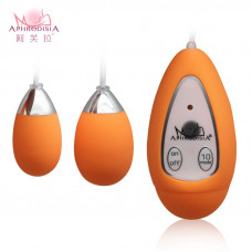 Оранжевые виброяйца Xtreme 10F Dual Eggs Оранжевые виброяйца Xtreme 10F Dual Eggs