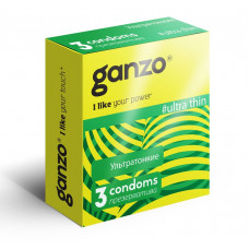 Ультратонкие презервативы Ganzo Ultra thin - 3 шт. Ультратонкие презервативы Ganzo Ultra thin - 3 шт.