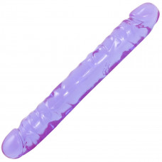 Двухсторонний фиалковый фаллос Crystal Jellies 12 Jr. Double Dong - 30,5 см. Двухсторонний фиалковый фаллос Crystal Jellies 12 Jr. Double Dong - 30,5 см.