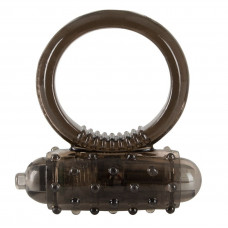Дымчатое эрекционное виброкольцо Vibro Ring Dark Дымчатое эрекционное виброкольцо Vibro Ring Dark