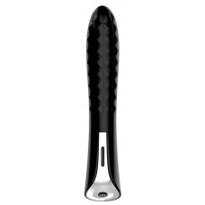 Черный вибромассажер MAGIC DIAMOND THRUSTER - 13 см. Черный вибромассажер MAGIC DIAMOND THRUSTER - 13 см.