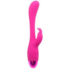 Розовый вибратор INDULGENCE Elated Rabbit - 23 см. Розовый вибратор INDULGENCE Elated Rabbit - 23 см.