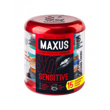 Ультратонкие презервативы в металлическом кейсе MAXUS Sensitive - 15 шт. Ультратонкие презервативы в металлическом кейсе MAXUS Sensitive - 15 шт.