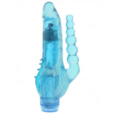 Голубой вибратор с анальным хвостом и шипами JELLY JOY CRYSTAL COX - 19 см. Голубой вибратор с анальным хвостом и шипами JELLY JOY CRYSTAL COX - 19 см.