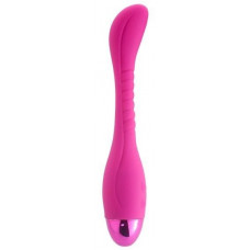 Розовый вибратор INDULGENCE Slender G Vibe - 21 см. Розовый вибратор INDULGENCE Slender G Vibe - 21 см.