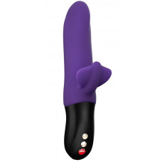 Фиолетовый пульсатор с клиторальным лепестком Bi Stronic Fusion - 21,5 см. Фиолетовый пульсатор с клиторальным лепестком Bi Stronic Fusion - 21,5 см.