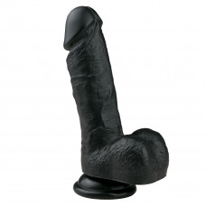 Черный фаллоимитатор Realistic Dildo - 17,5 см. Черный фаллоимитатор Realistic Dildo - 17,5 см.