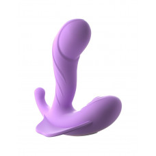 Сиреневый вибратор для зоны G с пультом ДУ G-Spot Stimulate-Her Сиреневый вибратор для зоны G с пультом ДУ G-Spot Stimulate-Her