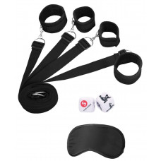 Черный игровой набор БДСМ Under The bed Binding Restraint Kit Черный игровой набор БДСМ Under The bed Binding Restraint Kit