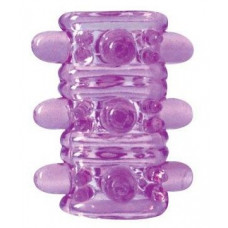 Открытая фиолетовая насадка на пенис Crystal Sleeve - 5,5 см. Открытая фиолетовая насадка на пенис Crystal Sleeve - 5,5 см.