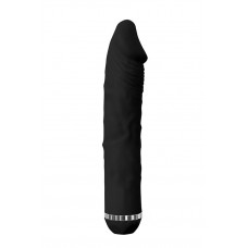 Чёрный вибратор-реалистик без мошонки PURRFECT SILICONE DELUXE 8INCH - 20 см. Чёрный вибратор-реалистик без мошонки PURRFECT SILICONE DELUXE 8INCH - 20 см.