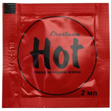 Возбуждающая гель-смазка Hot с женьшенем - 2 мл. Возбуждающая гель-смазка Hot с женьшенем - 2 мл.