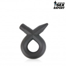Черное силиконовое эрекционное кольцо Sex Expert Черное силиконовое эрекционное кольцо Sex Expert