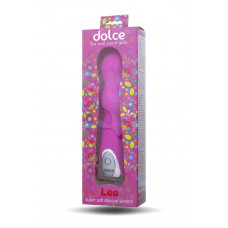 Ярко-розовый вибратор Dolce Leo - 16,5 см. Ярко-розовый вибратор Dolce Leo - 16,5 см.