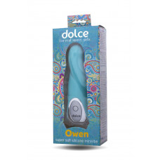 Голубой мини-вибратор Dolce Owen - 12,5 см. Голубой мини-вибратор Dolce Owen - 12,5 см.