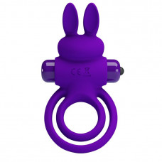 Фиолетовое эрекционное кольцо с вибростимуляцией клитора Vibrant Penis Ring III Фиолетовое эрекционное кольцо с вибростимуляцией клитора Vibrant Penis Ring III