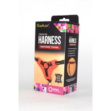 Красно-чёрные трусики для фиксации насадок кольцом Kanikule Leather Strap-on Harness Anatomic Thong Красно-чёрные трусики для фиксации насадок кольцом Kanikule Leather Strap-on Harness Anatomic Thong