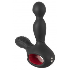 Черный вибромассажер простаты с нагревом и ротацией Prostate Plug - 14,5 см. Черный вибромассажер простаты с нагревом и ротацией Prostate Plug - 14,5 см.