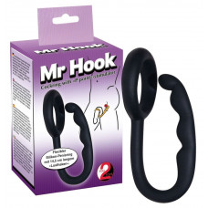 Эрекционное кольцо с анальным стимулятором Mr Hook Эрекционное кольцо с анальным стимулятором Mr Hook