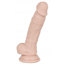 Телесный фаллоимитатор на присоске Silicone Dildo - 18 см. Телесный фаллоимитатор на присоске Silicone Dildo - 18 см.