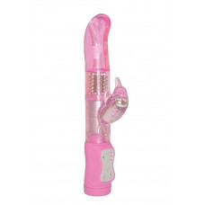 Розовый вибромассажер с клиторальным отростком SLIM HUMMING BIRD G-SPOT VIBE - 25 см. Розовый вибромассажер с клиторальным отростком SLIM HUMMING BIRD G-SPOT VIBE - 25 см.