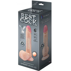Телесный фаллоимитатор на присоске F F BEST COCK 6 - 19 см. Телесный фаллоимитатор на присоске F F BEST COCK 6 - 19 см.