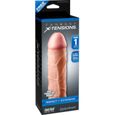 Телесная насадка Perfect 1 Extension - 17,7 см. Телесная насадка Perfect 1 Extension - 17,7 см.