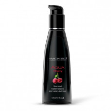 Лубрикант с ароматом сладкой вишни WICKED AQUA Cherry - 120 мл. Лубрикант с ароматом сладкой вишни WICKED AQUA Cherry - 120 мл.