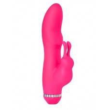 Розовый вибратор с клиторальным стимулятором PURRFECT SILICONE DELUXE RABBIT - 19 см. Розовый вибратор с клиторальным стимулятором PURRFECT SILICONE DELUXE RABBIT - 19 см.