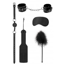 Черный игровой набор БДСМ Introductory Bondage Kit №4 Черный игровой набор БДСМ Introductory Bondage Kit №4