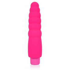 Розовый силиконовый вибратор Cosmo - 15 см. Розовый силиконовый вибратор Cosmo - 15 см.