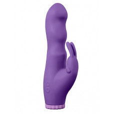 Фиолетовый вибратор с клиторальным стимулятором PURRFECT SILICONE DELUXE RABBIT 100FNCT - 20 см. Фиолетовый вибратор с клиторальным стимулятором PURRFECT SILICONE DELUXE RABBIT 100FNCT - 20 см.
