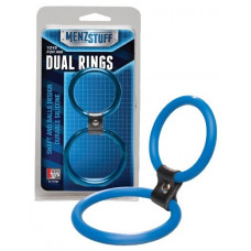 Синее двойное эрекционное кольцо Dual Rings Blue Синее двойное эрекционное кольцо Dual Rings Blue
