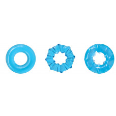 Набор из 3 голубых эрекционных колец Dyno Rings Набор из 3 голубых эрекционных колец Dyno Rings