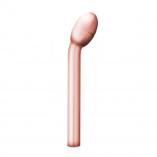 Золотистый вибратор для G-стимуляции Rosy Gold G-spot Vibrator - 22 см. Золотистый вибратор для G-стимуляции Rosy Gold G-spot Vibrator - 22 см.
