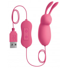 Розовая, работающая от USB вибропуля в форме кролика Cute Розовая, работающая от USB вибропуля в форме кролика Cute