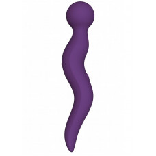 Фиолетовый жезловый вибромассажёр Cassi - 21 см. Фиолетовый жезловый вибромассажёр Cassi - 21 см.