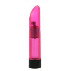 Розовый миниатюрный вибратор Crystalclear Pinki Ladyfinger - 13 см.