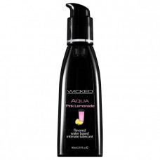 Лубрикант с ароматом розового лимонада WICKED AQUA Pink Lemonade - 60 мл. Лубрикант с ароматом розового лимонада WICKED AQUA Pink Lemonade - 60 мл.