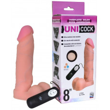 Фаллическая насадка Харнесс UNICOCK 8 с вибрацией - 20 см. Фаллическая насадка Харнесс UNICOCK 8 с вибрацией - 20 см.