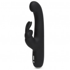 Чёрный вибратор Slimline G-Spot Rechargeable Rabbit Vibrator - 24,1 см. Чёрный вибратор Slimline G-Spot Rechargeable Rabbit Vibrator - 24,1 см.