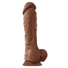Кофейный фаллоимитатор на присоске 8 Dildo - 24,5 см. Кофейный фаллоимитатор на присоске 8 Dildo - 24,5 см.